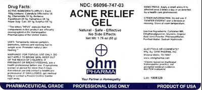 Acne Relief Gel 50g Bottle Label (Acne Relief Gel 1.75 Oz. Bottle Label)